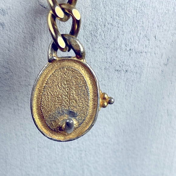 VINTAGE CHAIN LINK Belt Gold Lion and Sphinx Medallions - Picture 9 of 12